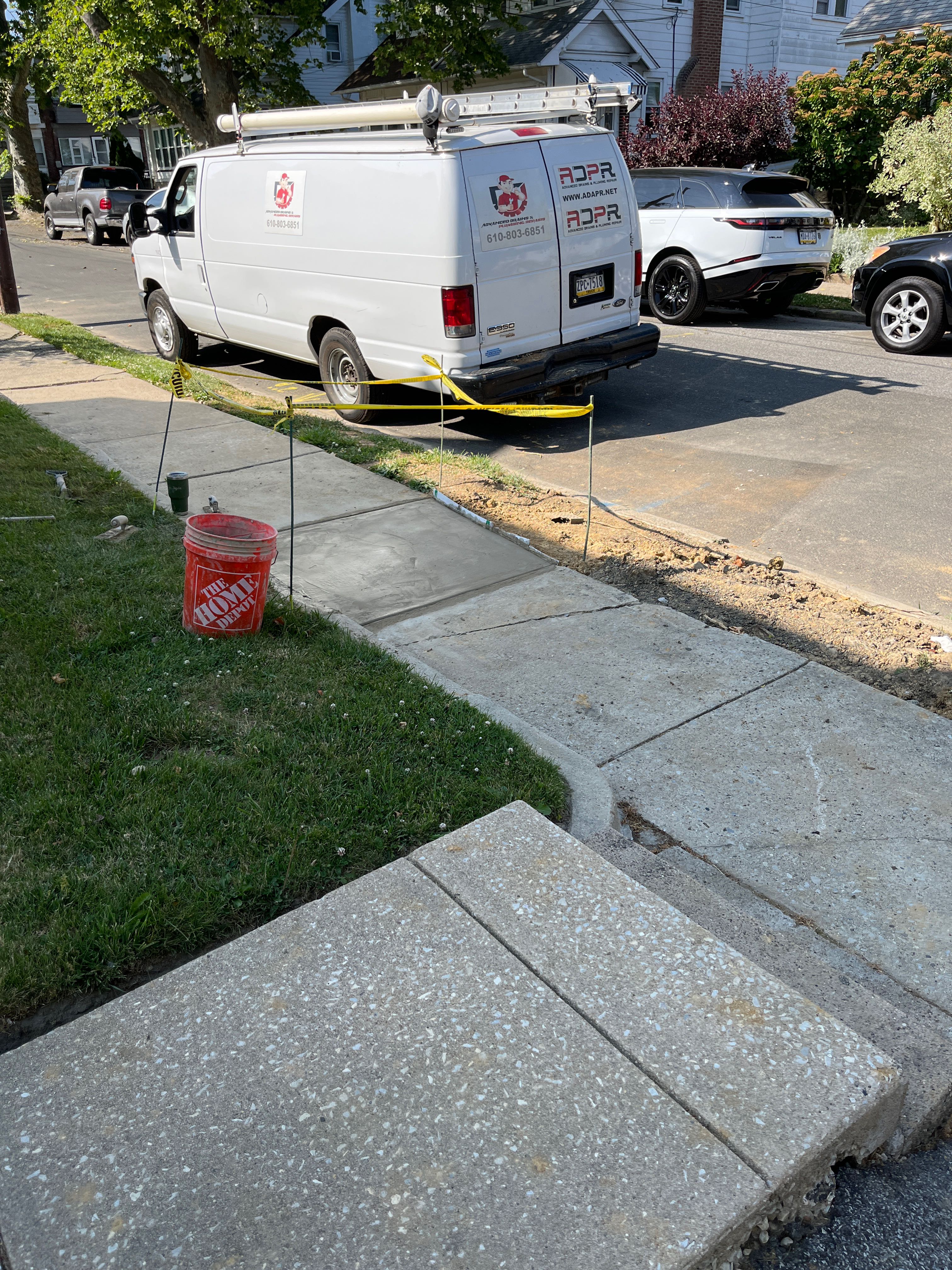 New seamless sewer pipe after trenchless repair